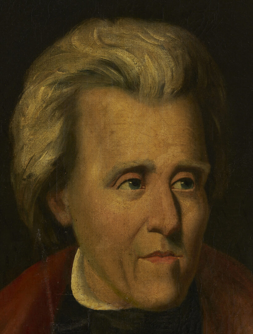 Lot 494: 19th C. Portrait of Andrew Jackson After Ralph Earl