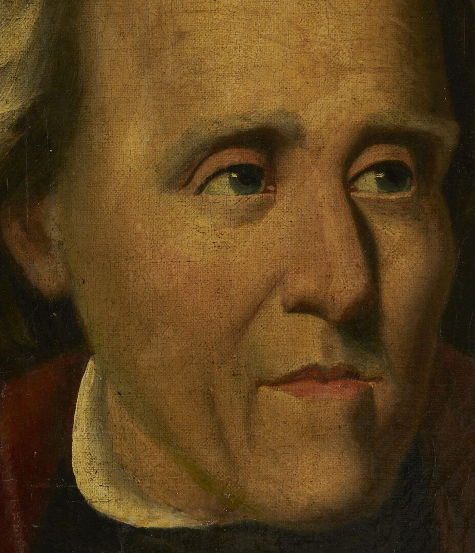 Lot 494: 19th C. Portrait of Andrew Jackson After Ralph Earl