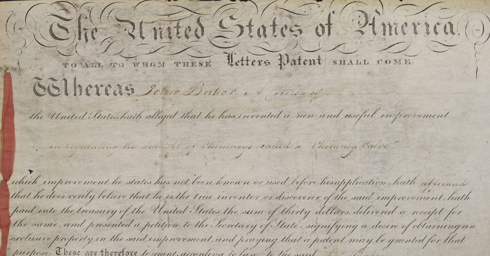 Lot 495: President Andrew Jackson Signed Patent, 1831