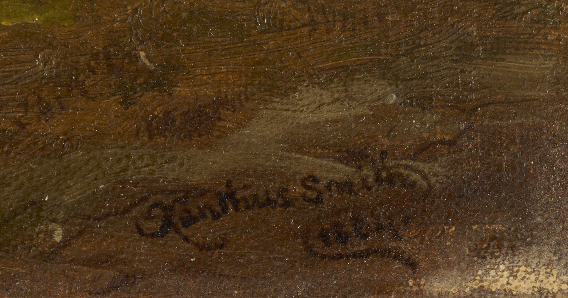 Lot 496: Xanthus Smith O/C Civil War Painting, Battle of 2nd Manassas AKA Bull Run, 1864