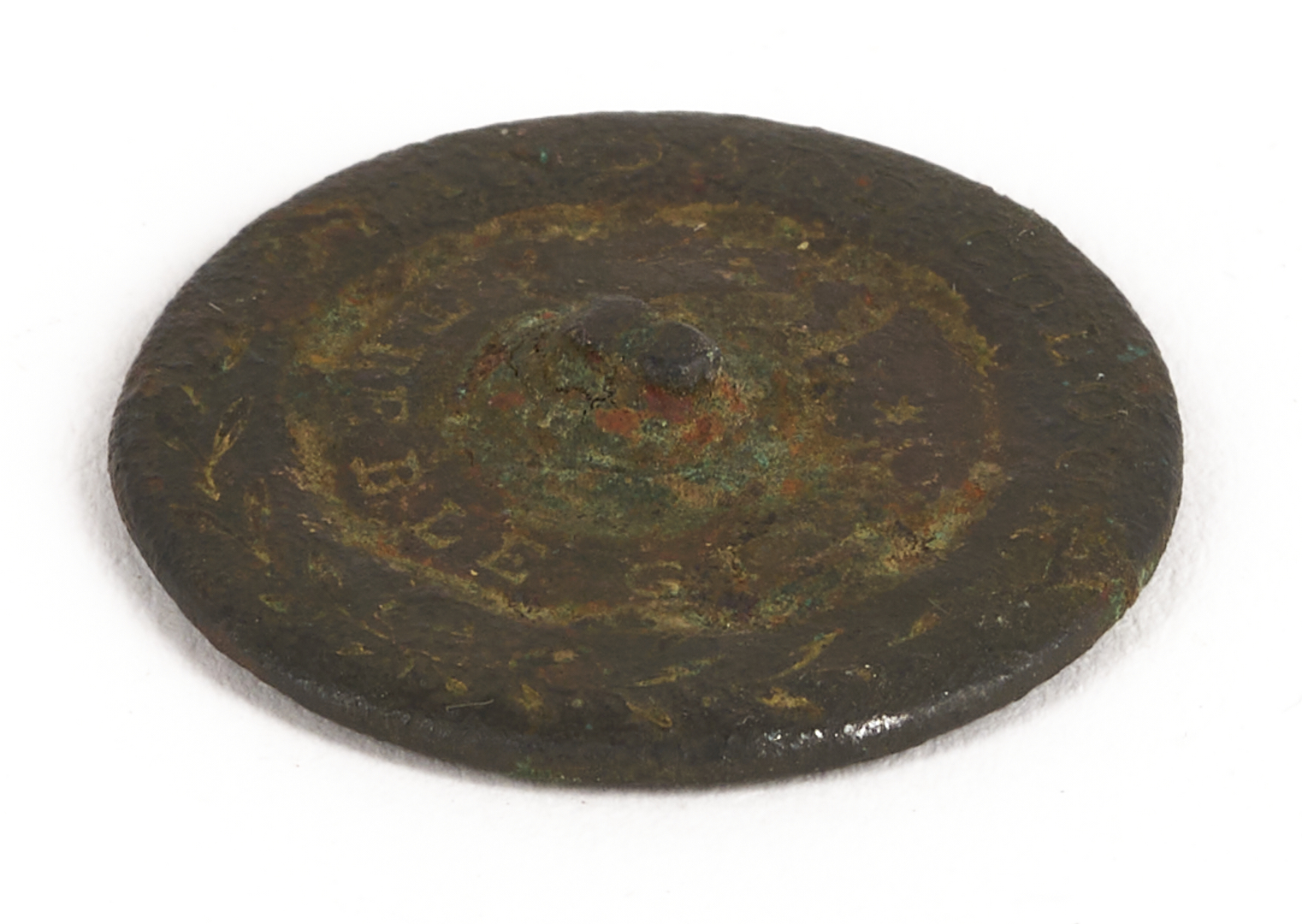 Lot 497: Confederate TN 27th Infantry Button
