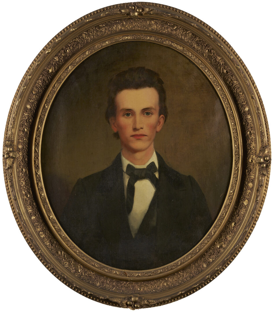 Lot 498: W. Cooper Portrait of CSA Sgt. Major Abram Bostick, KIA