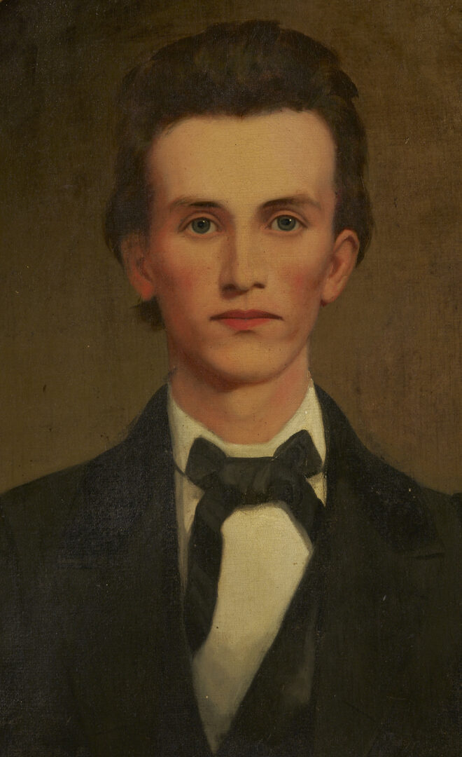 Lot 498: W. Cooper Portrait of CSA Sgt. Major Abram Bostick, KIA