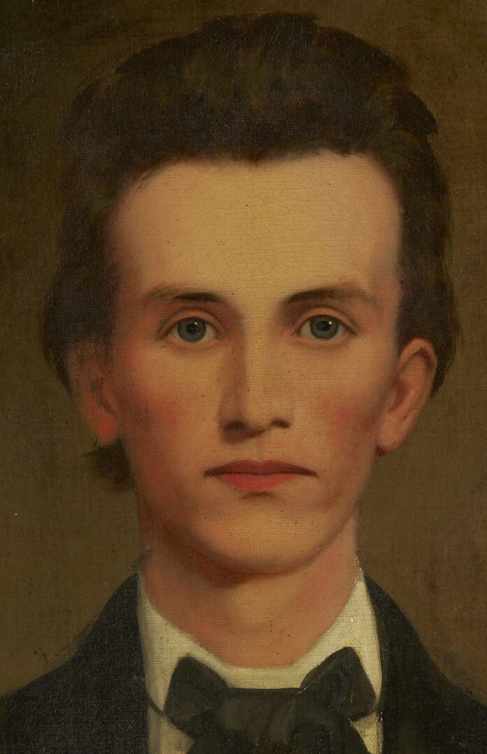 Lot 498: W. Cooper Portrait of CSA Sgt. Major Abram Bostick, KIA