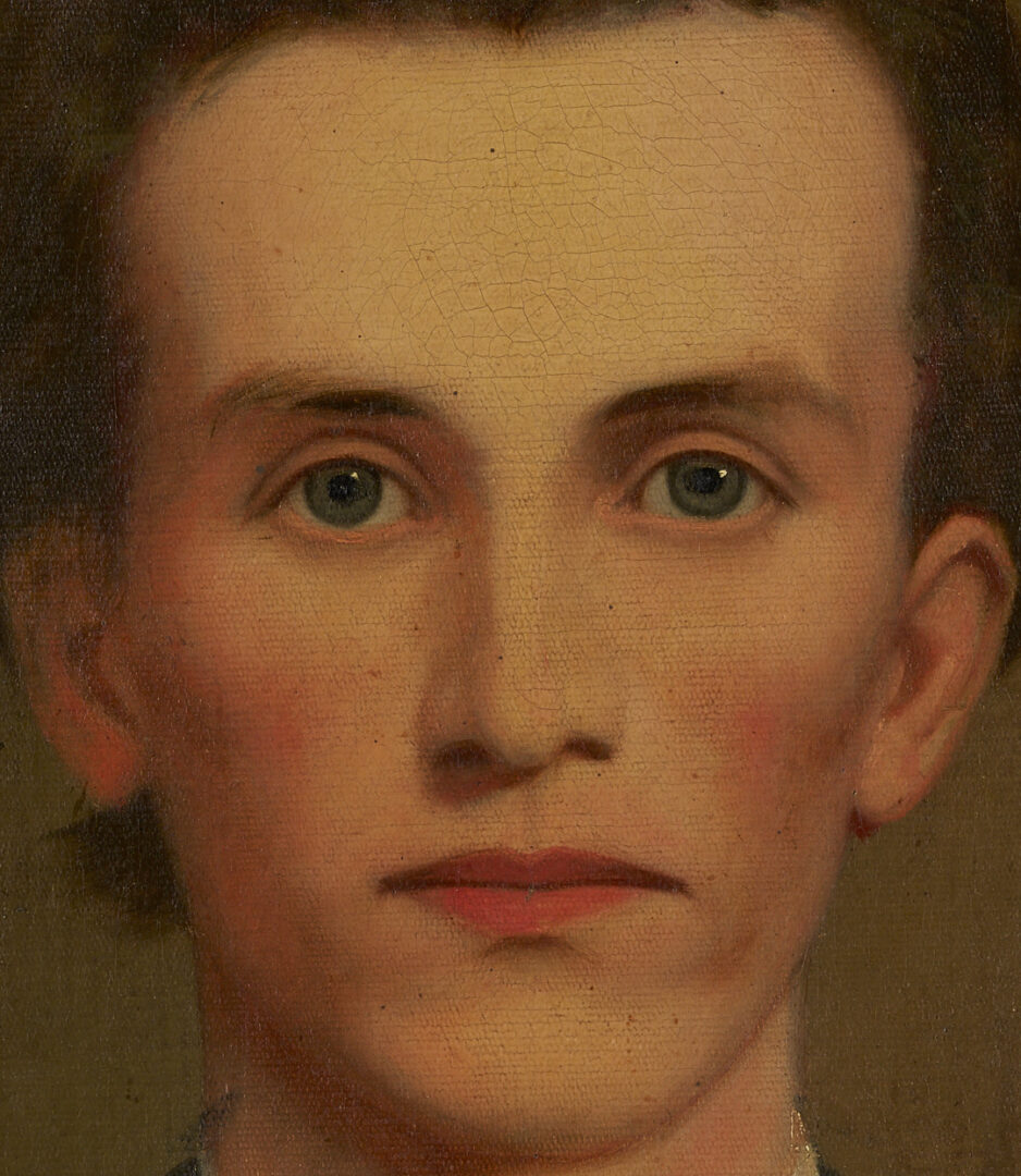 Lot 498: W. Cooper Portrait of CSA Sgt. Major Abram Bostick, KIA