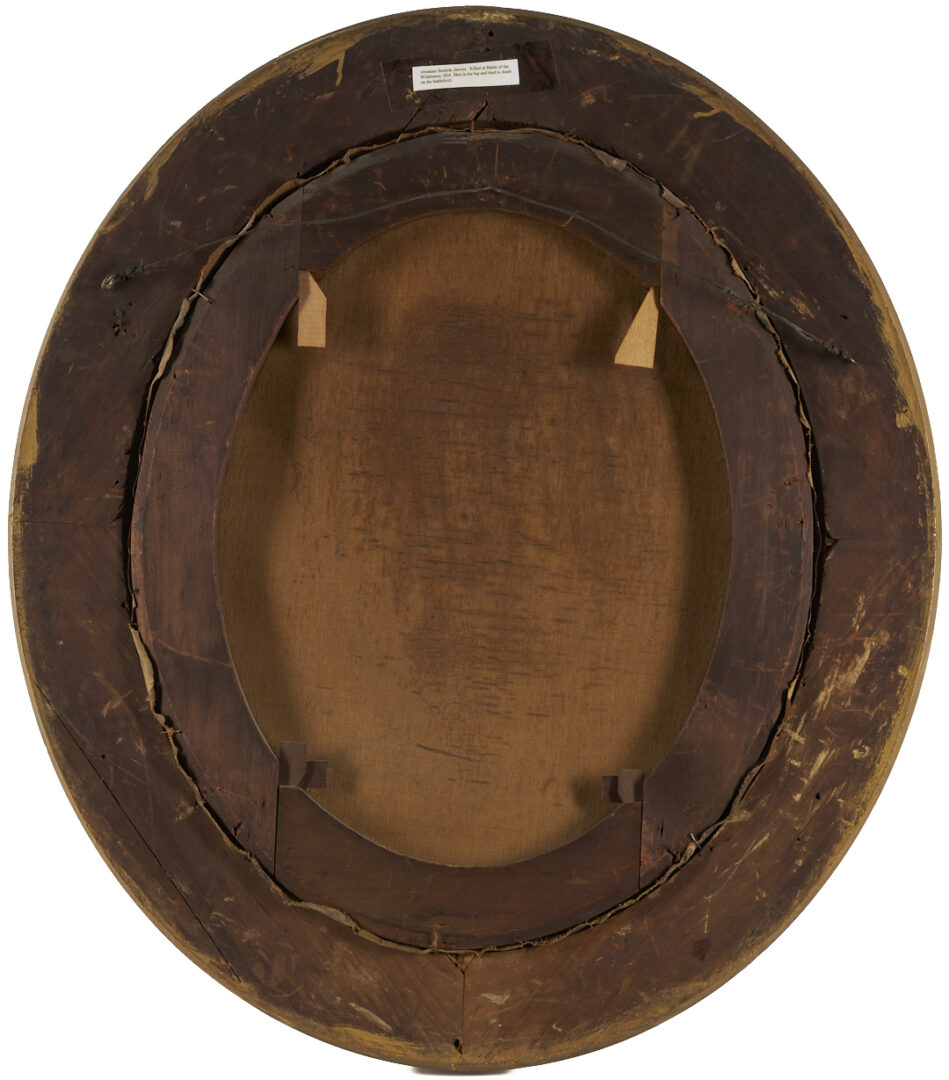 Lot 498: W. Cooper Portrait of CSA Sgt. Major Abram Bostick, KIA