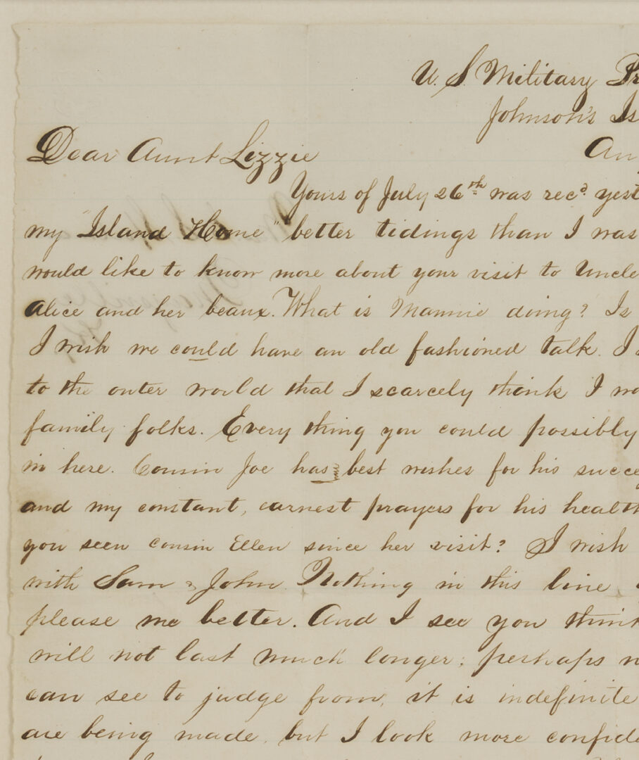 Lot 499: 10th KY CSA POW Letter, Morgan’s Raiders related