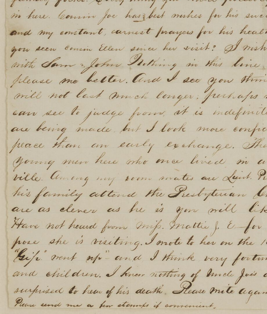 Lot 499: 10th KY CSA POW Letter, Morgan’s Raiders related