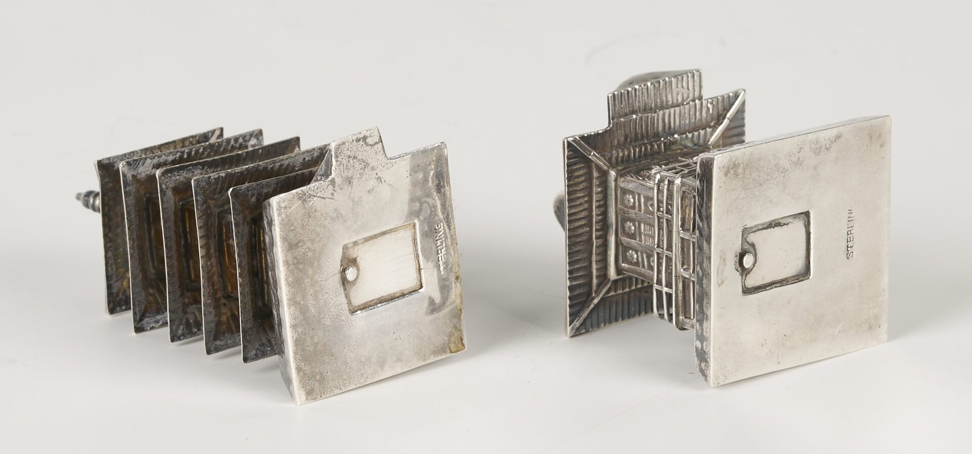 Lot 4: 4-Pc. Chinese Export Sterling Tea Service & Sterling Shakers