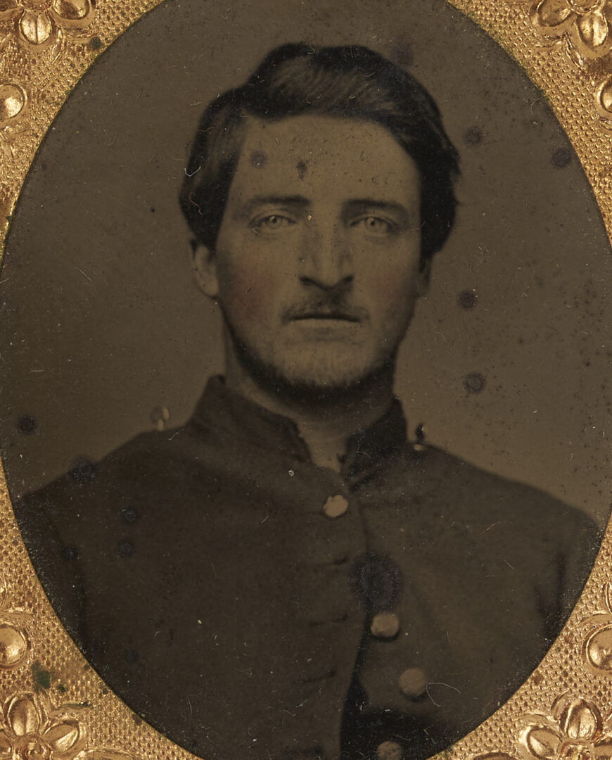 Lot 501: 4 Civil War Era Tintypes of Soldiers, including Confederate