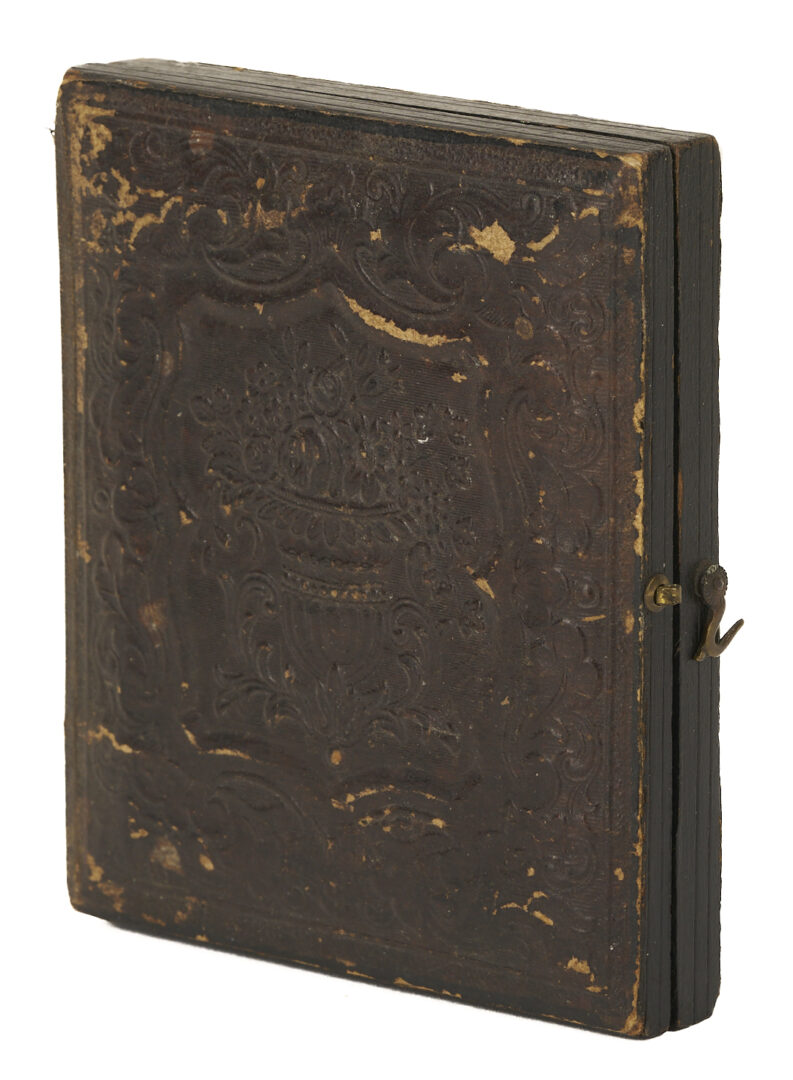 Lot 503: 19th C. Tintype of Officer with Wheel Cap, TN History