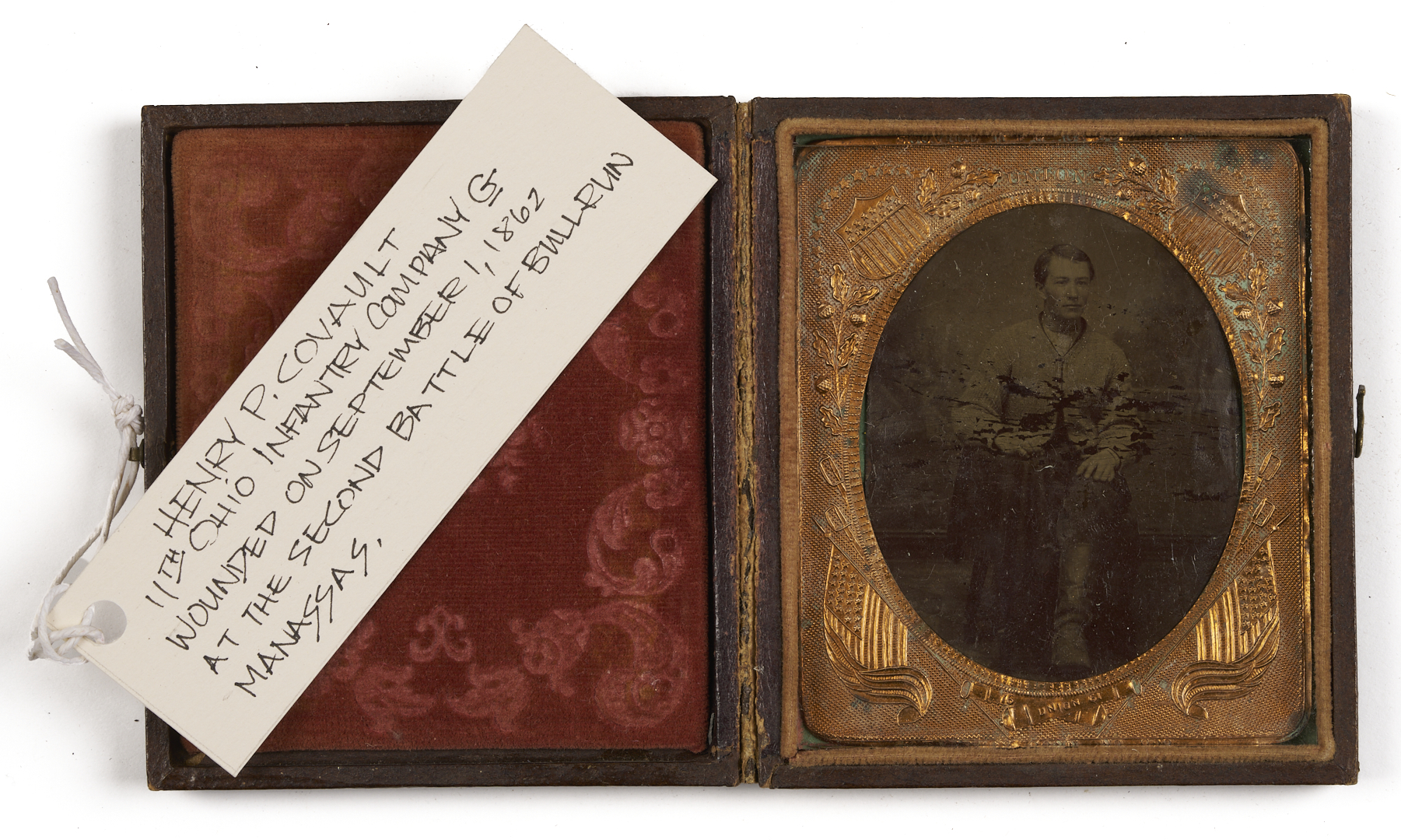 Lot 504: 4 Civil War Soldier Tintypes, Likely Union