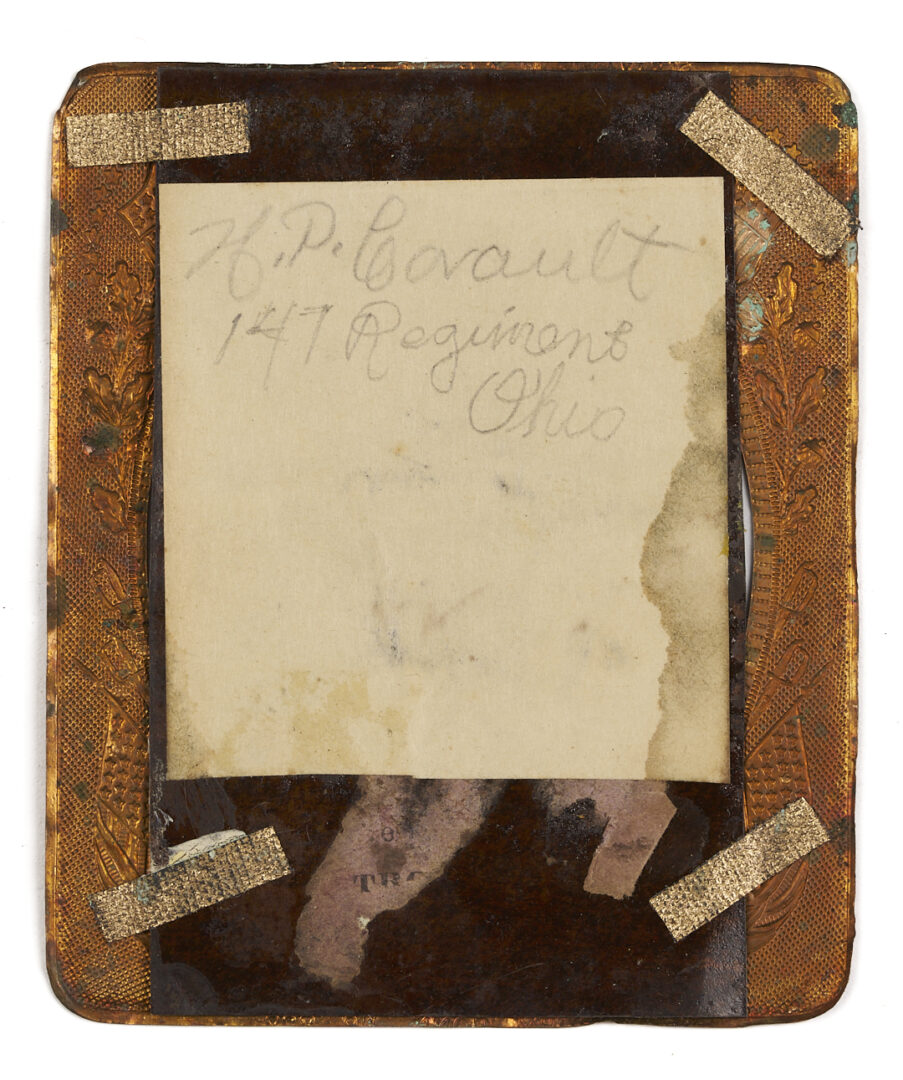 Lot 504: 4 Civil War Soldier Tintypes, Likely Union