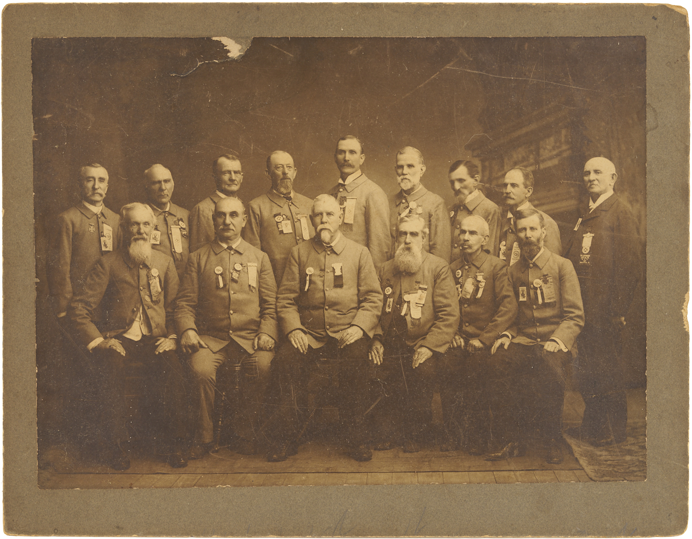 Lot 505: Civil War Confederate Reunion Photograph, ex. McCrary & Branson