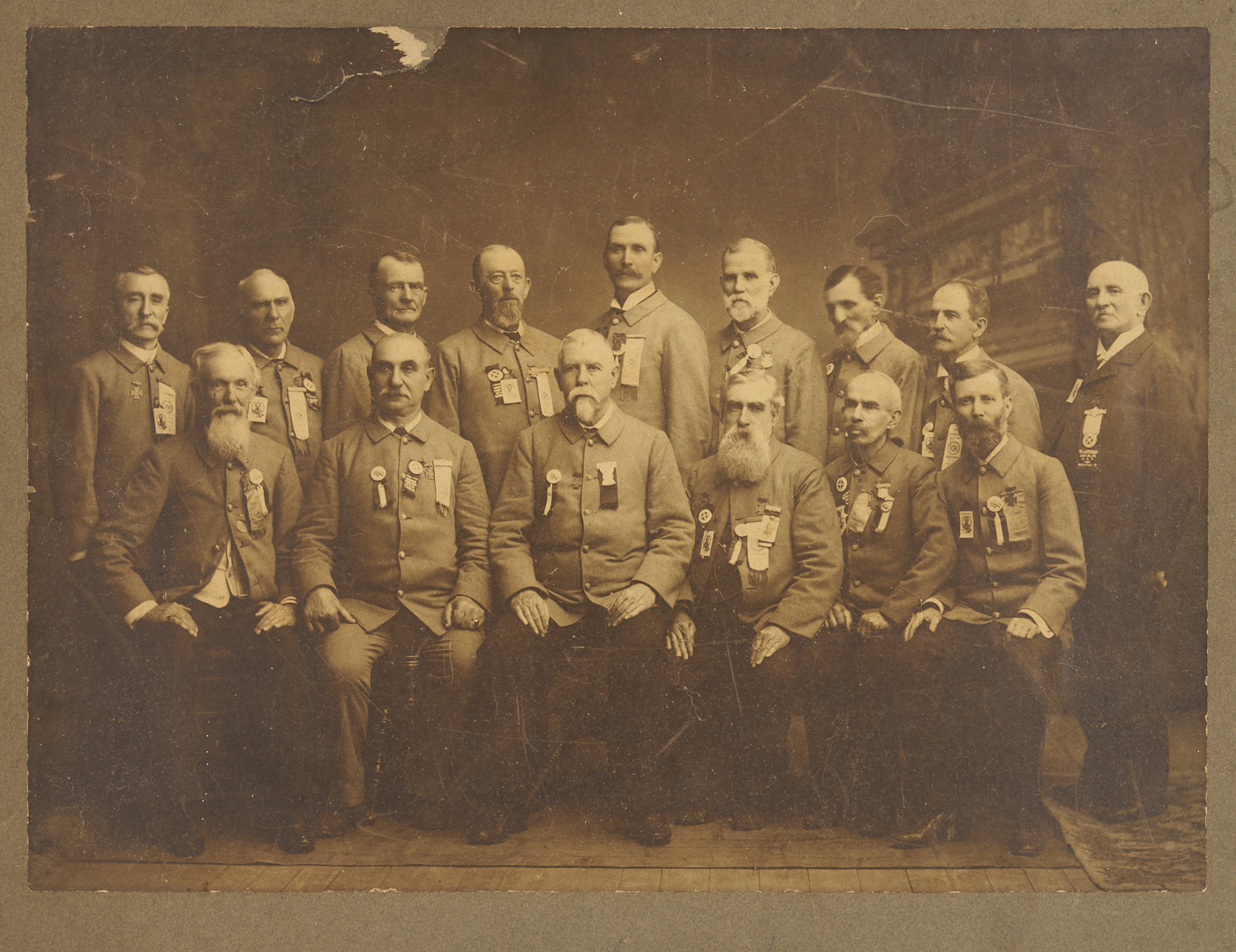 Lot 505: Civil War Confederate Reunion Photograph, ex. McCrary & Branson