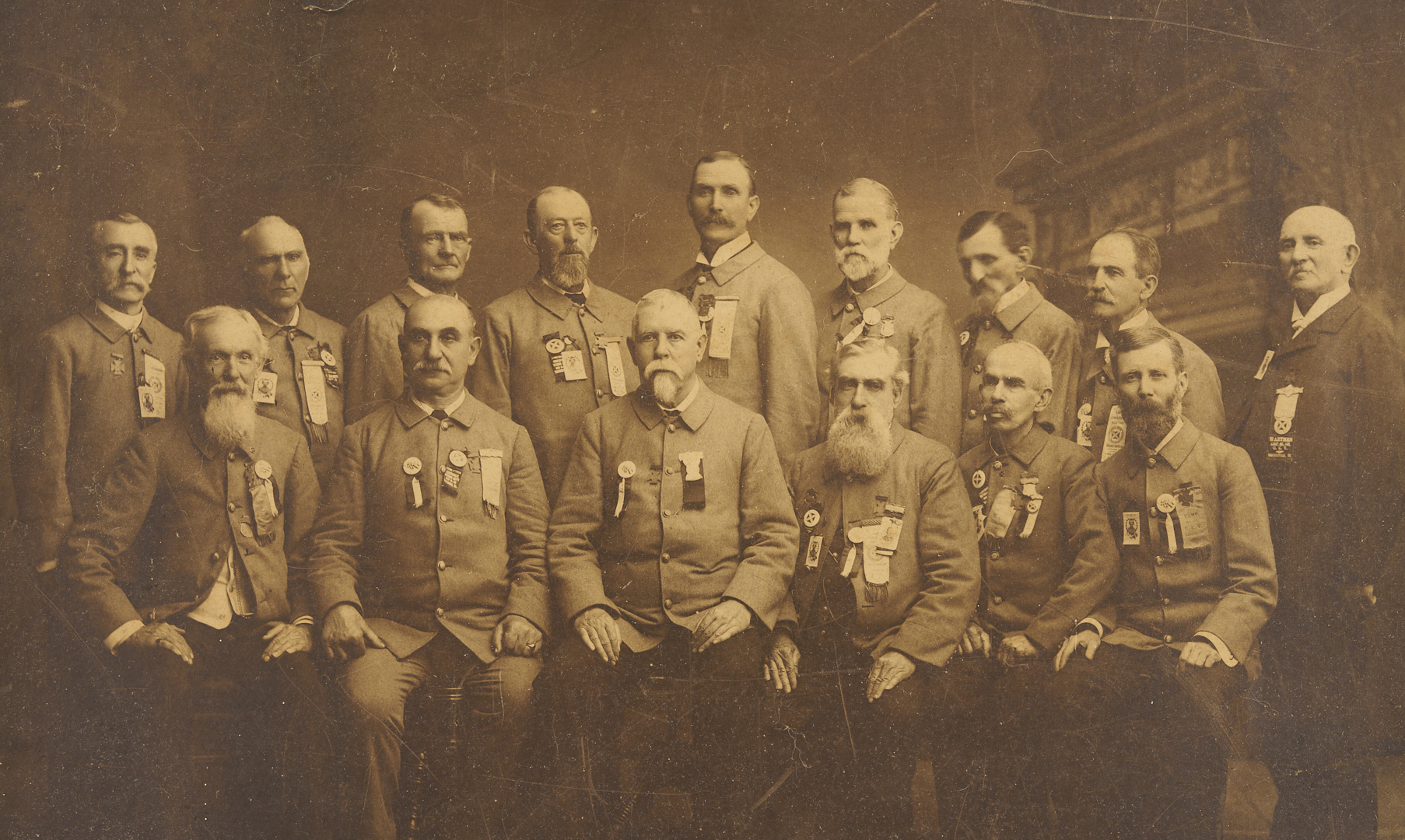 Lot 505: Civil War Confederate Reunion Photograph, ex. McCrary & Branson