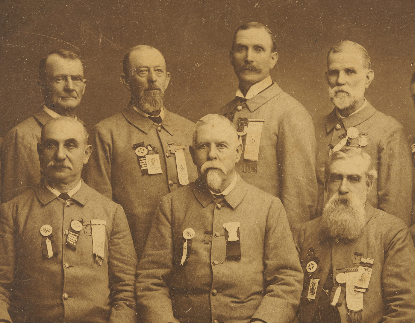 Lot 505: Civil War Confederate Reunion Photograph, ex. McCrary & Branson