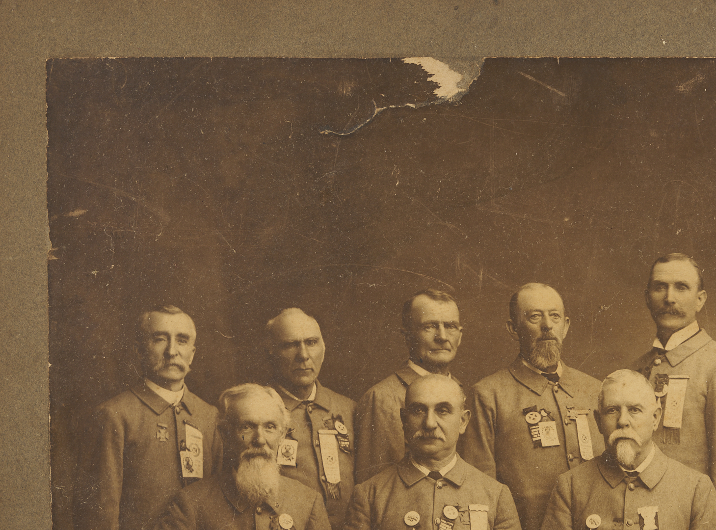 Lot 505: Civil War Confederate Reunion Photograph, ex. McCrary & Branson