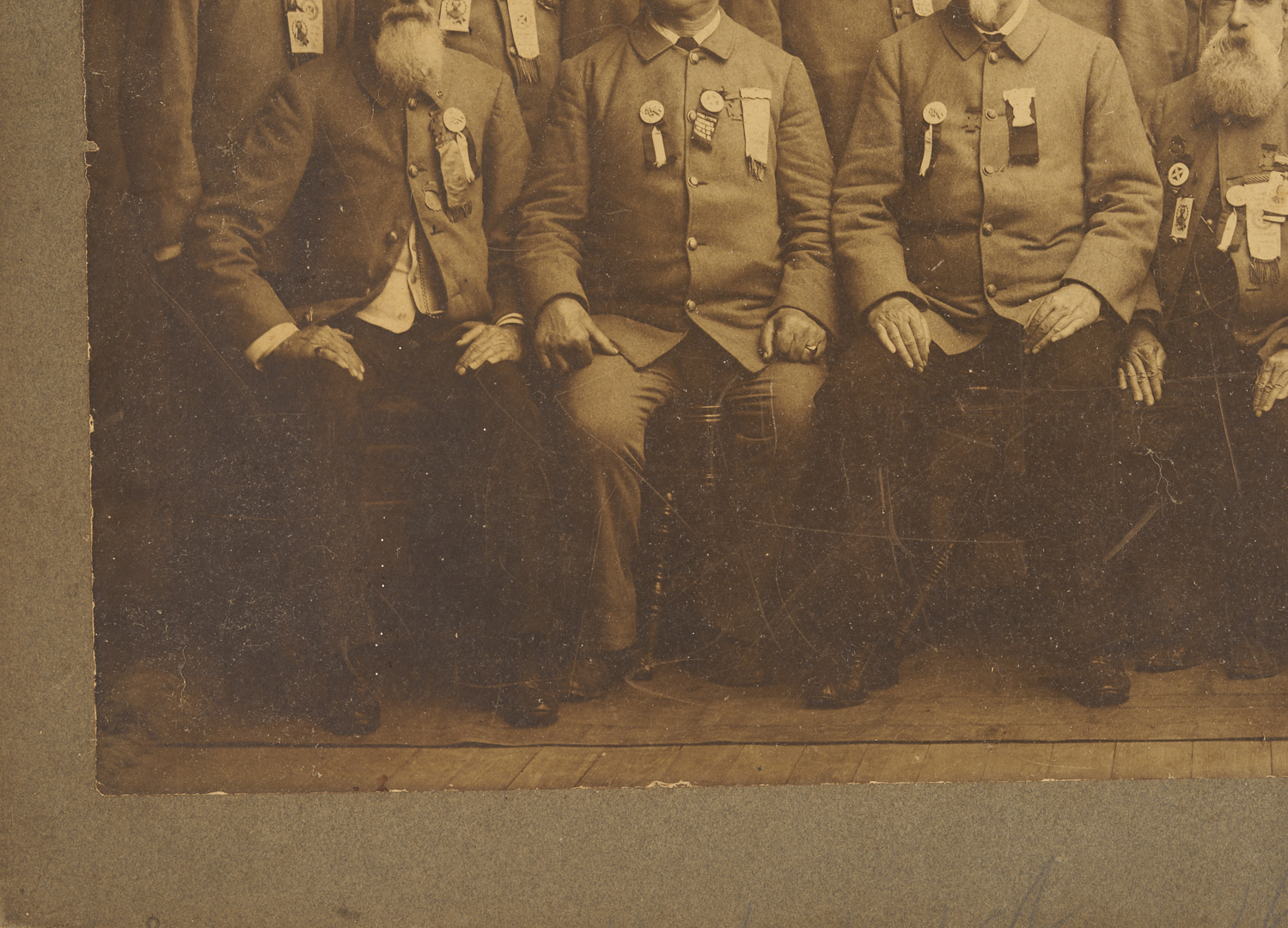 Lot 505: Civil War Confederate Reunion Photograph, ex. McCrary & Branson