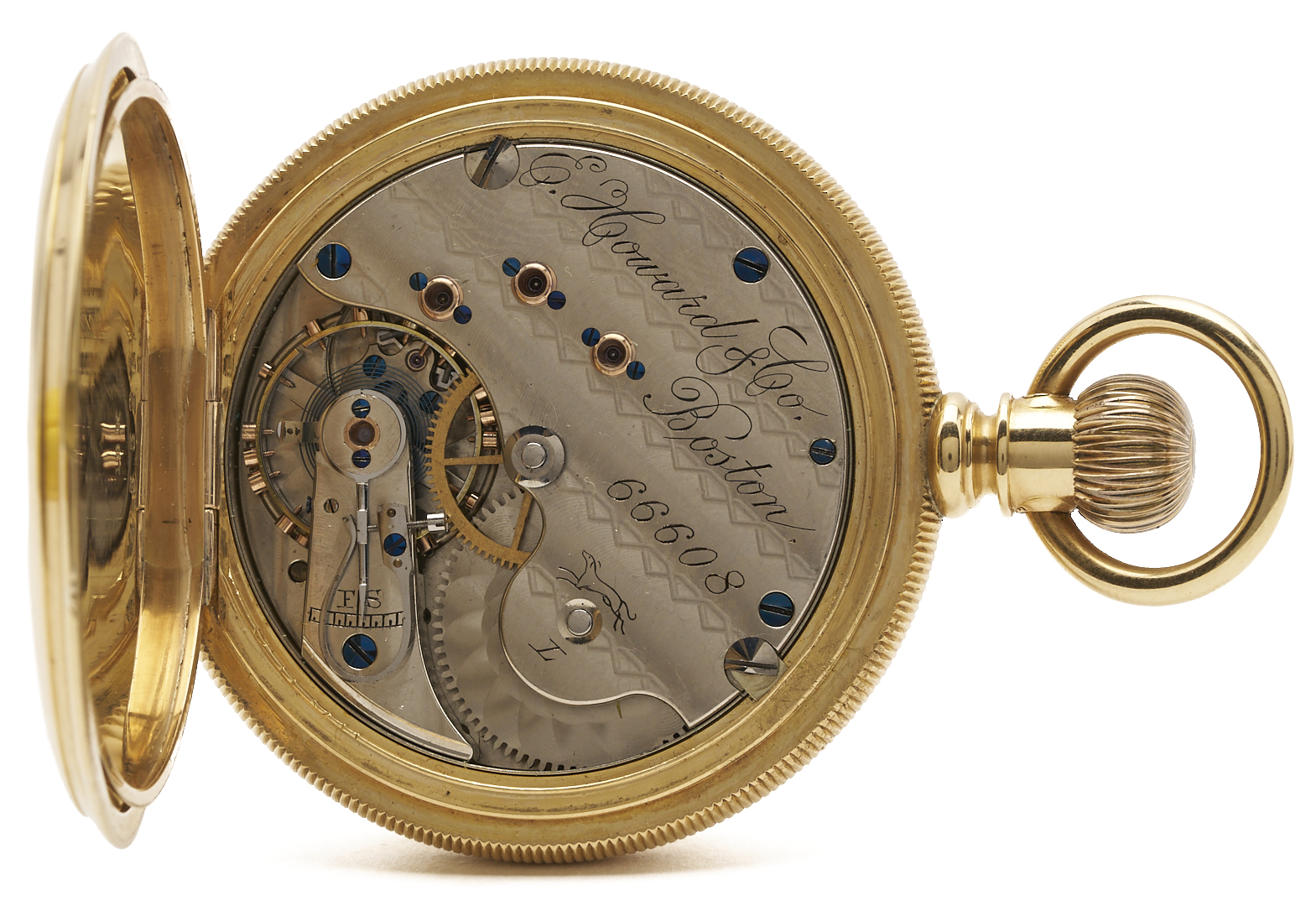 Lot 50: 18K E. Howard & Co Grade 4 Pocket Watch