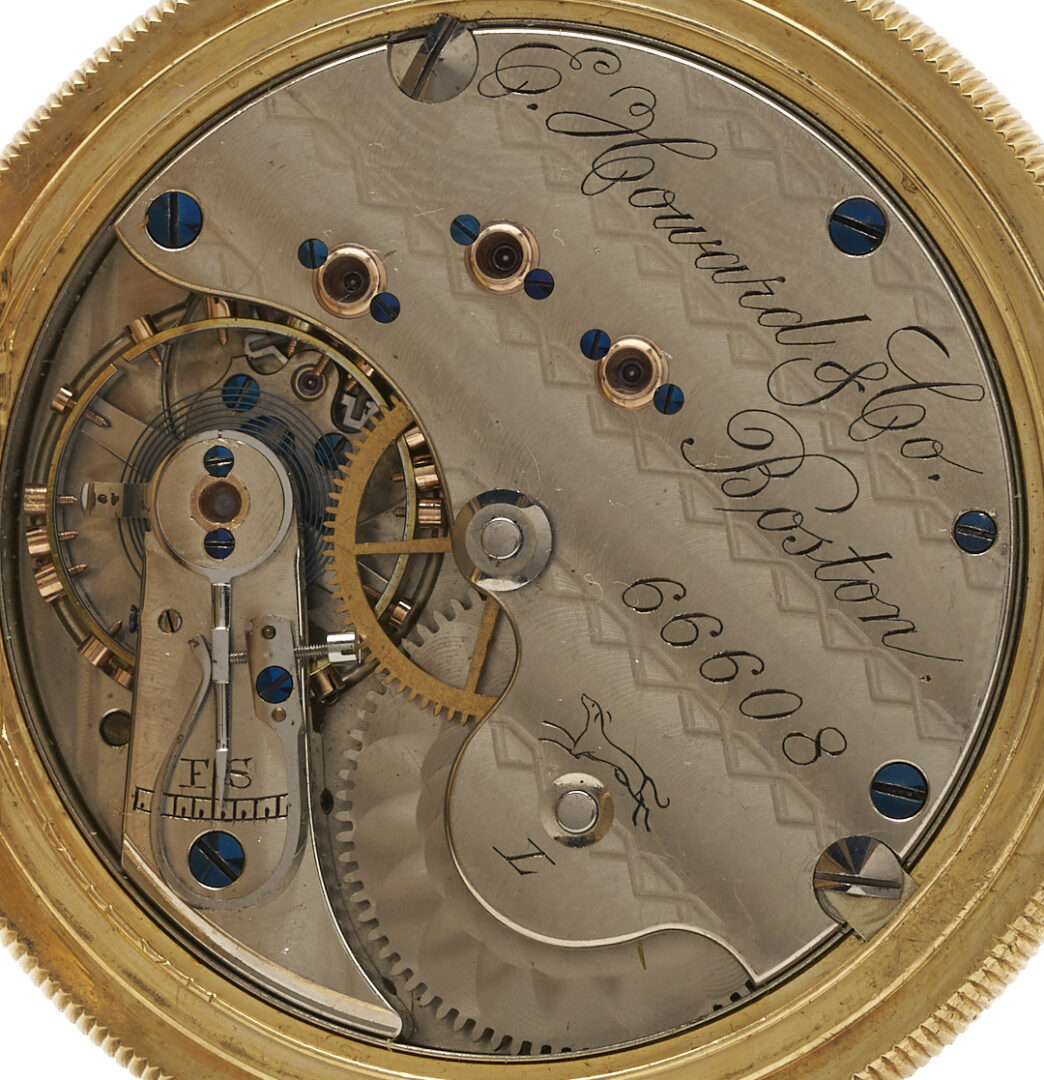 Lot 50: 18K E. Howard & Co Grade 4 Pocket Watch