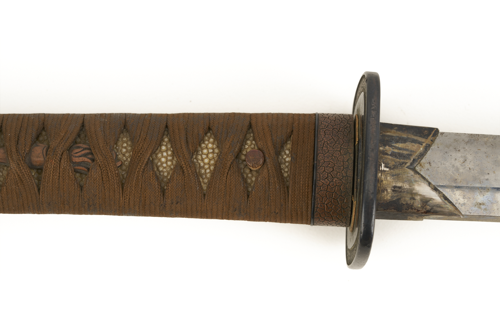 Lot 510: Japanese Longsword in Wooden Lacquer Scabbard