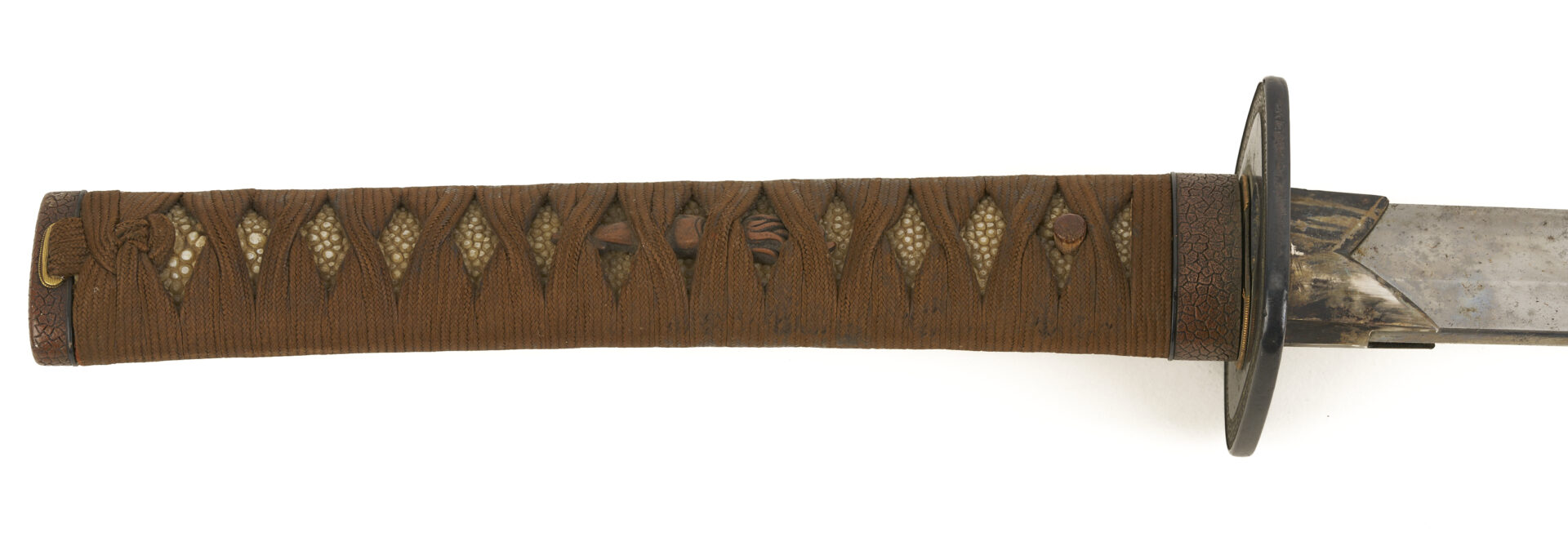 Lot 510: Japanese Longsword in Wooden Lacquer Scabbard