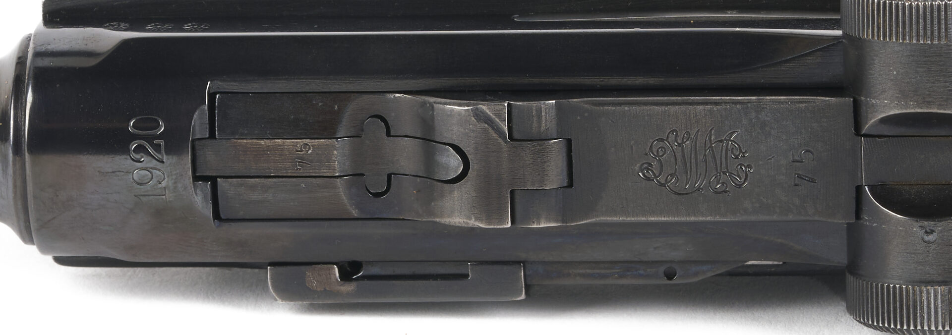 Lot 512: 1920 Luger P.08 Police Pistol w/ Holster