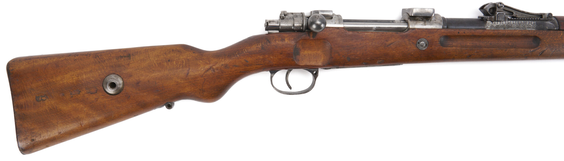 Lot 513: German Gewehr 98 Bolt Action Sniper Mauser w/ Bayonet
