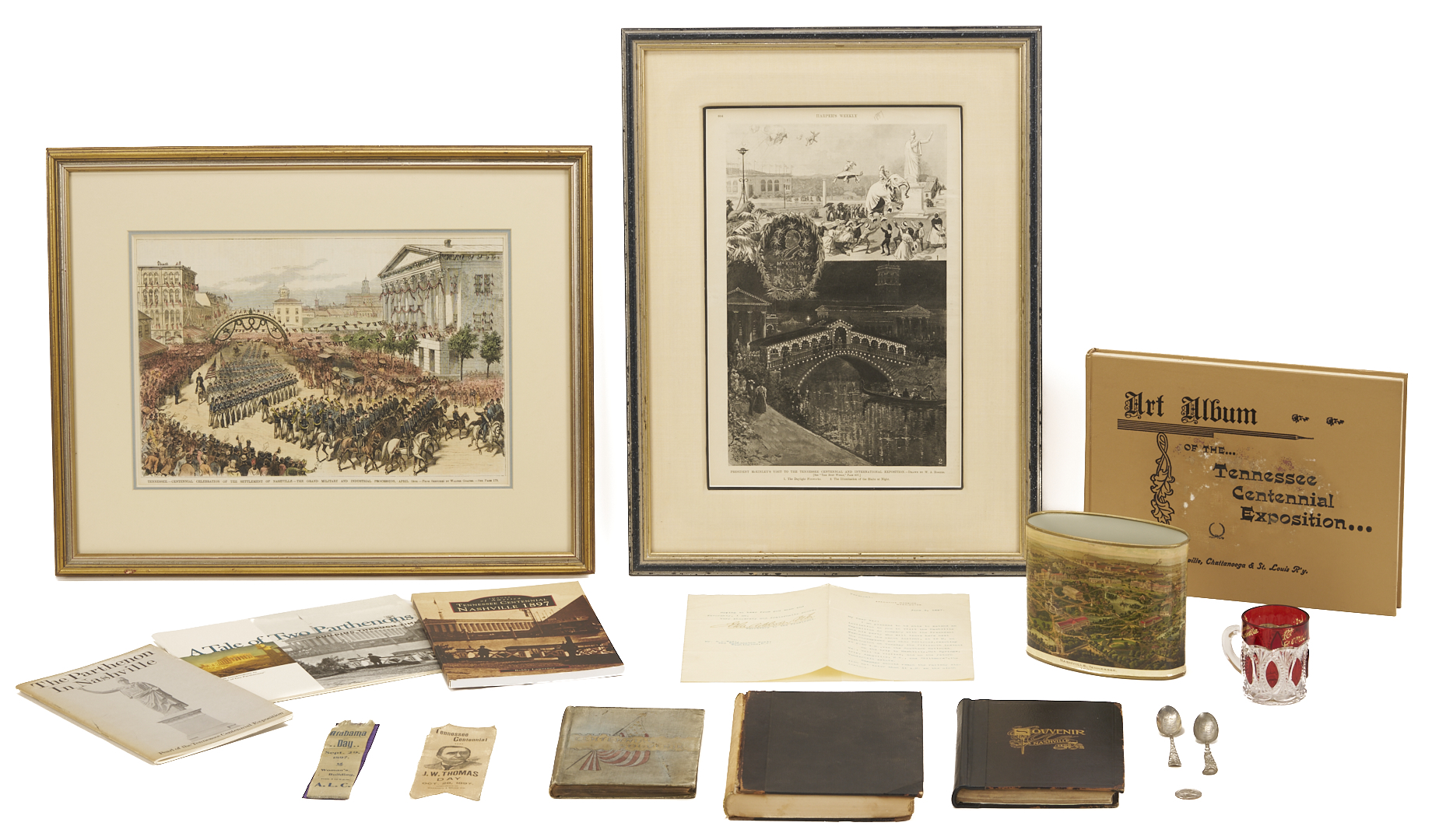 Lot 514: Tennessee Centennial Archive w/ 2 Prints