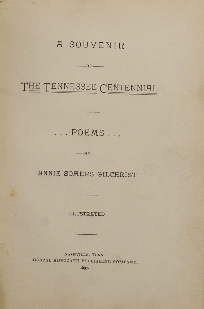 Lot 514: Tennessee Centennial Archive w/ 2 Prints