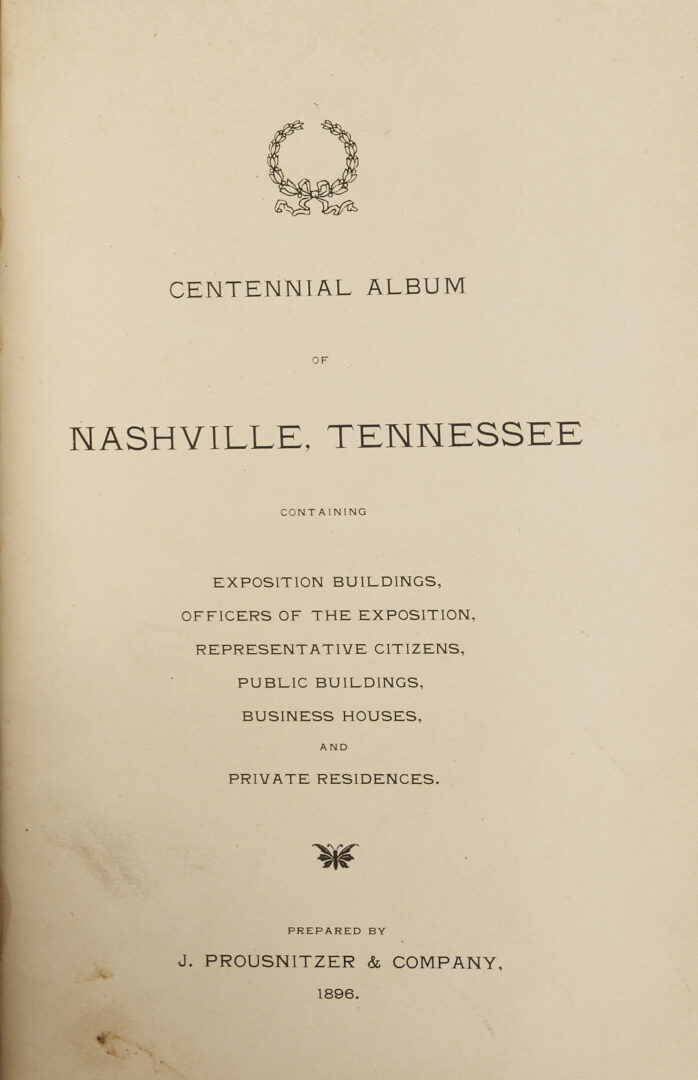 Lot 514: Tennessee Centennial Archive w/ 2 Prints
