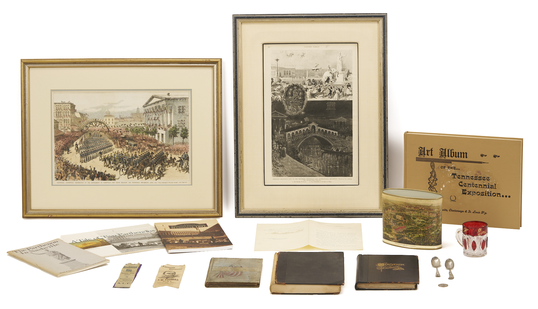 Lot 514: Tennessee Centennial Archive w/ 2 Prints