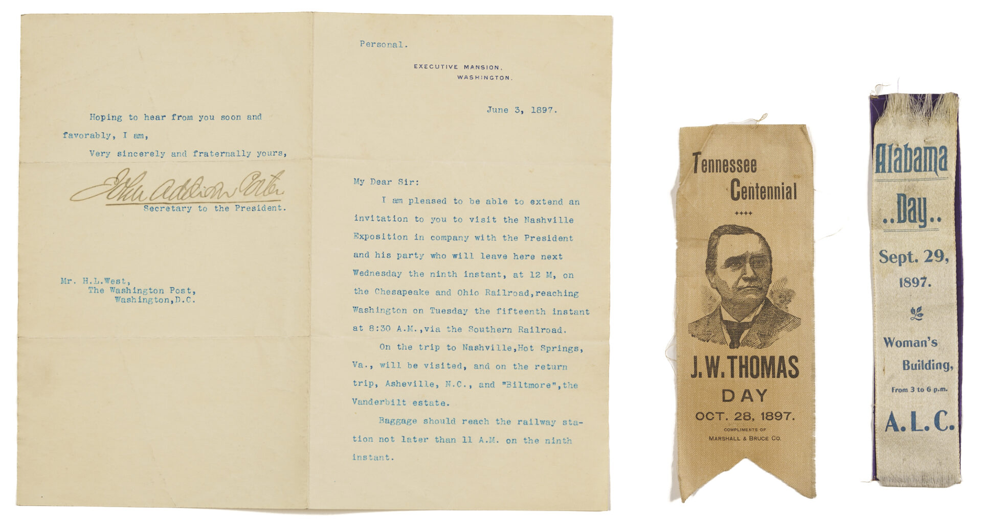 Lot 514: Tennessee Centennial Archive w/ 2 Prints