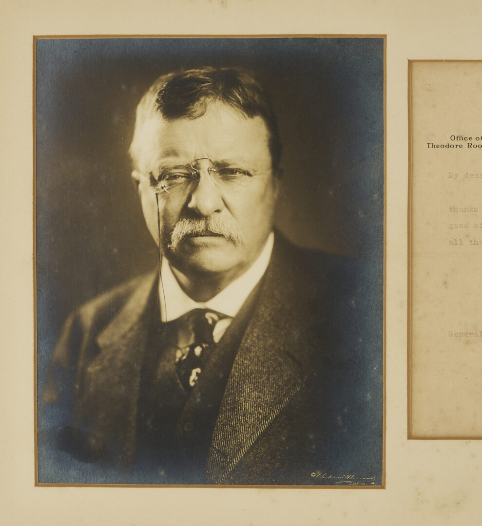 Lot 515: President Teddy Roosevelt Signed Letter & Framed Photos