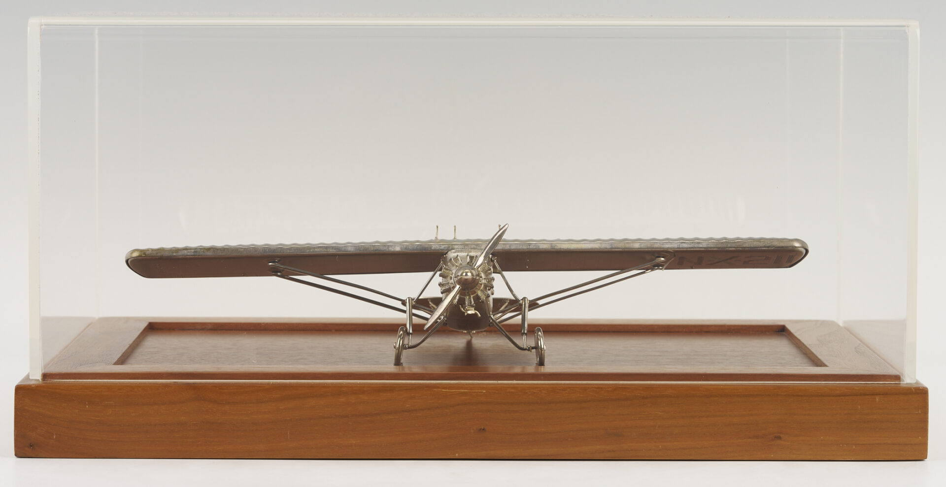 Lot 519: Paramount Classics Sterling Silver Model Airplane, Spirit of St. Louis