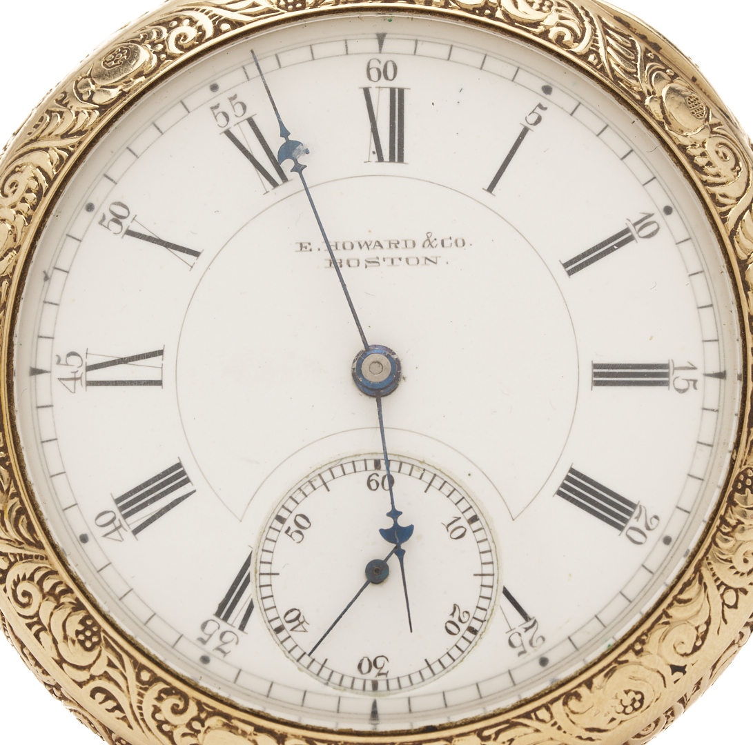 Lot 51: 14K E. Howard & Co Pocket Watch