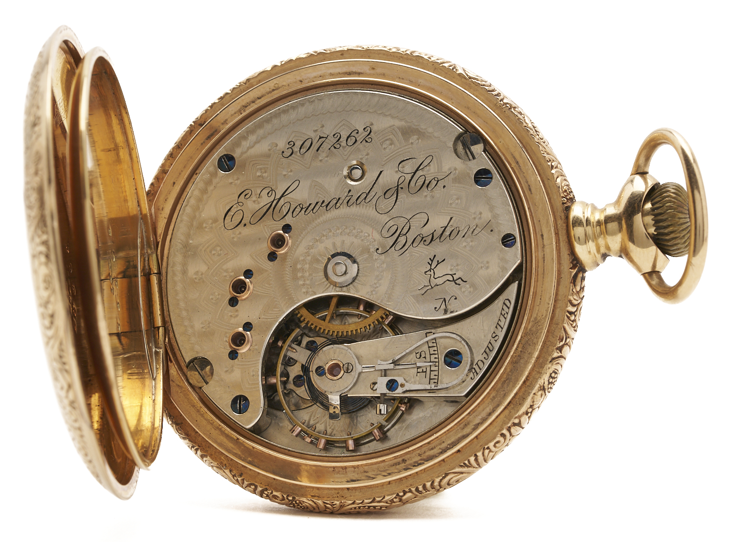 Lot 51: 14K E. Howard & Co Pocket Watch