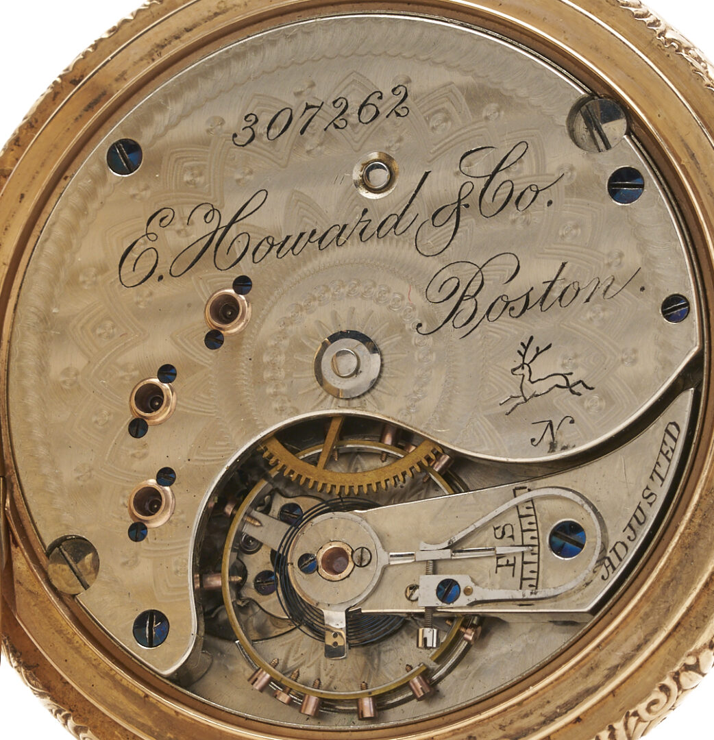Lot 51: 14K E. Howard & Co Pocket Watch