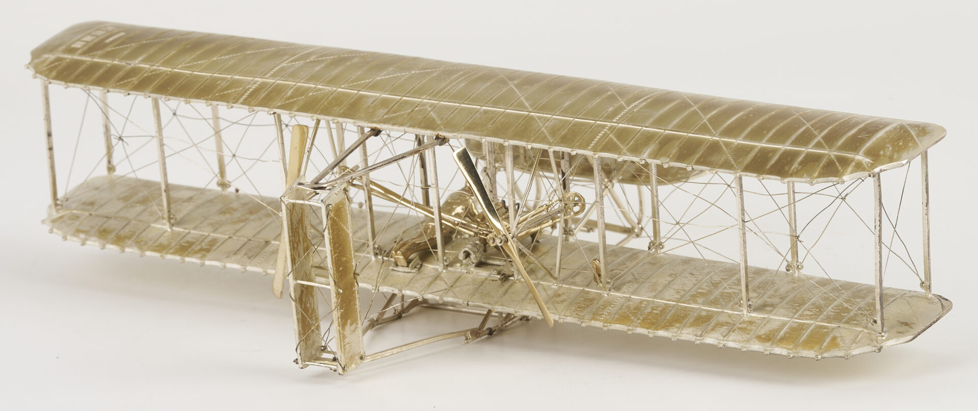 Lot 520: Paramount Classics Sterling Silver Model Airplane, Wright Brothers