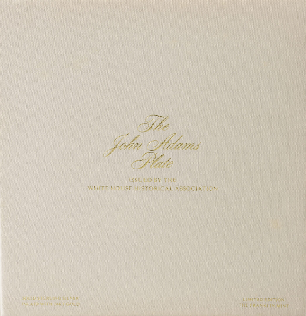 Lot 521: 39 Franklin Mint Presidential Sterling Silver Plates, 256 oz.
