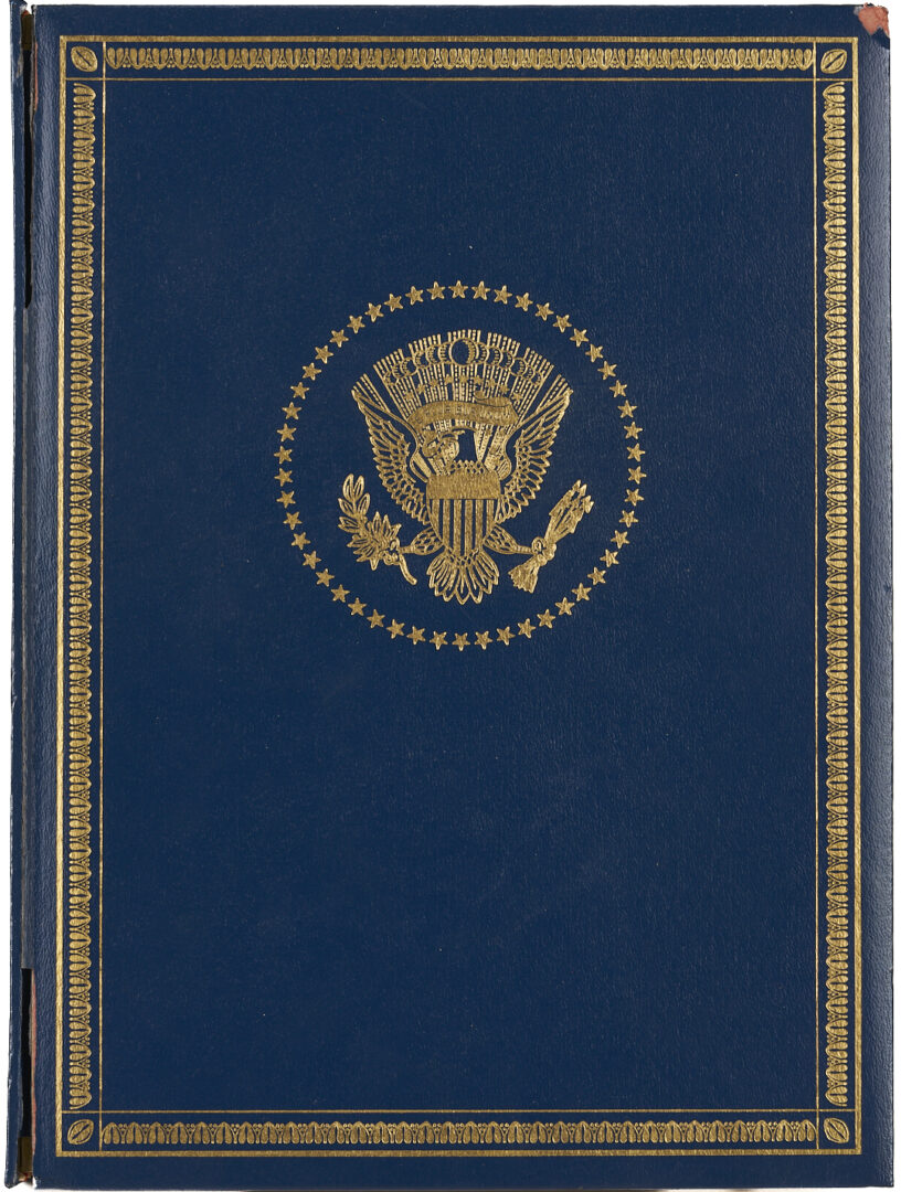 Lot 522: Franklin Mint Treasury of Presidential Commemorative Sterling Medals, 2 Sets, 41 oz.