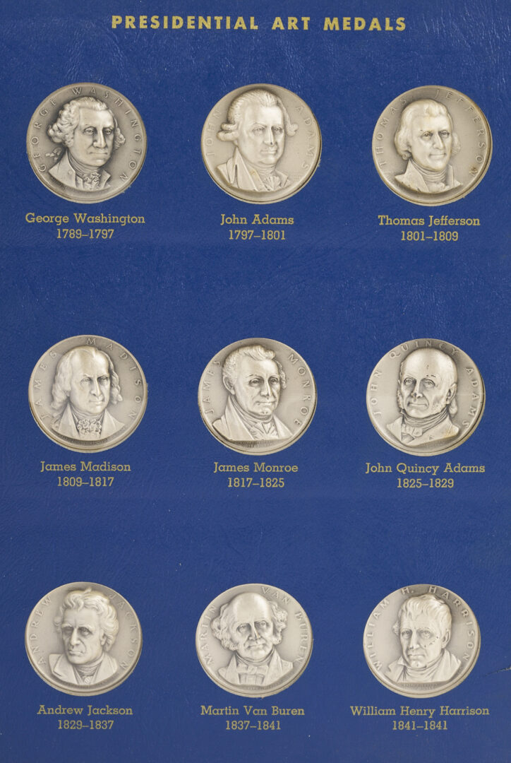 Lot 523: U. S. Presidential Art Silver Medals, Volumes 1 & 2