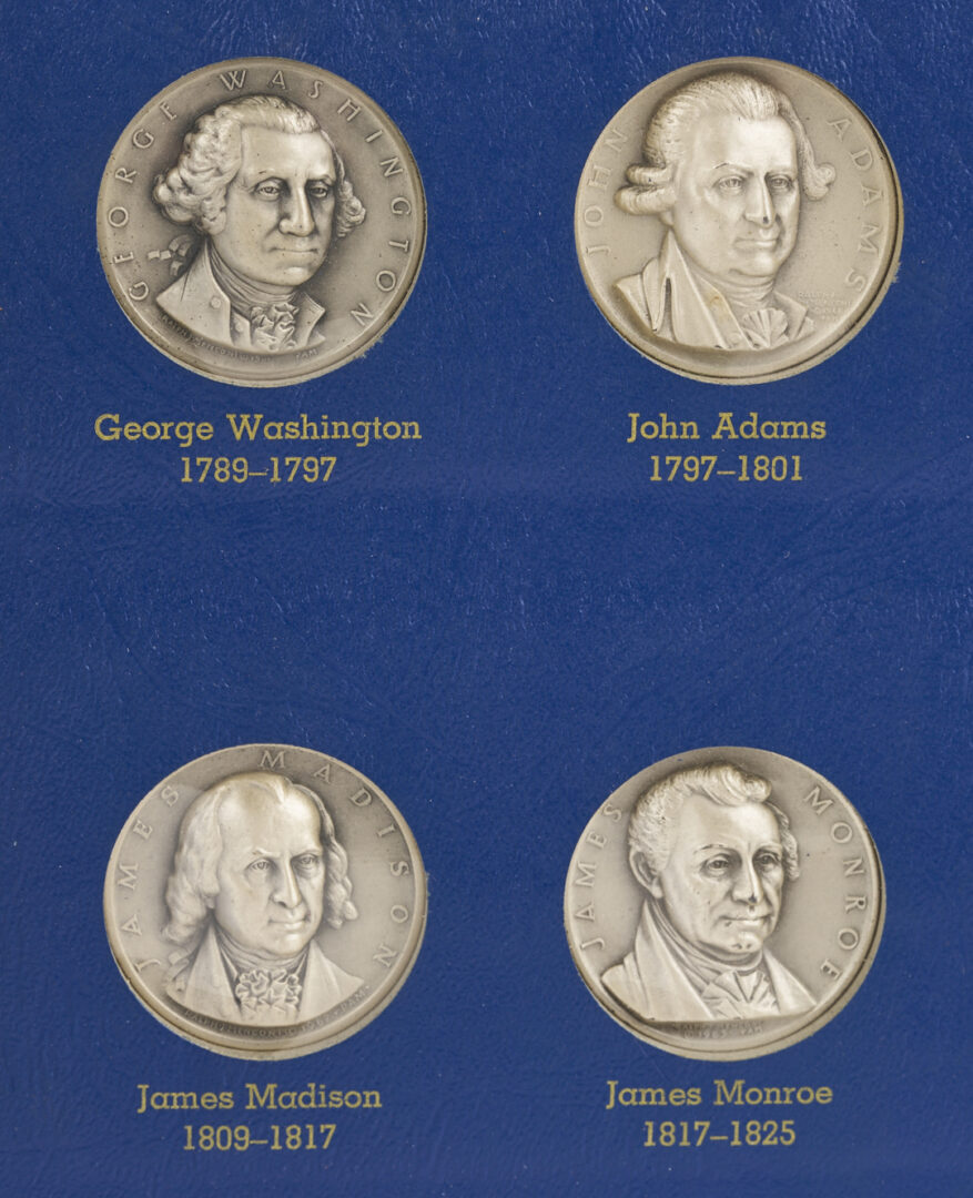 Lot 523: U. S. Presidential Art Silver Medals, Volumes 1 & 2