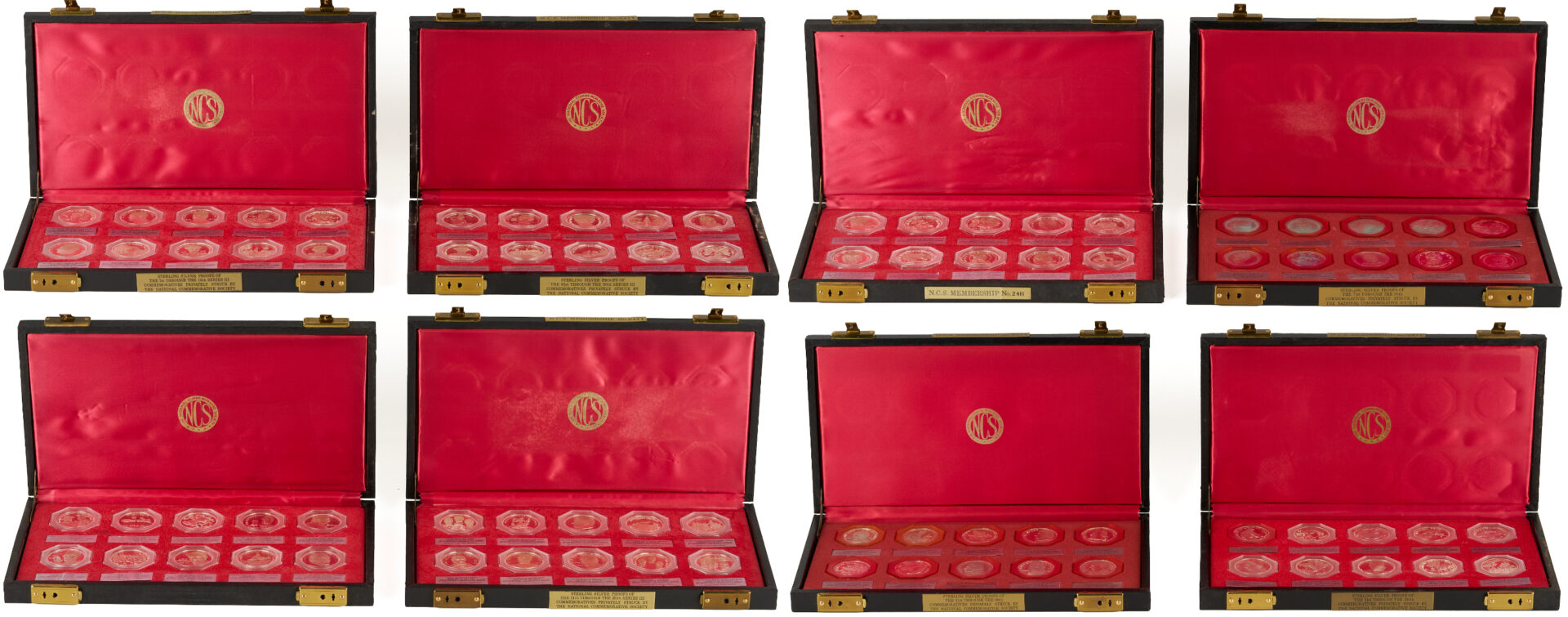 Lot 526: Natl. Commemorative Society Series III Sterling Silver Medals, 69 oz.