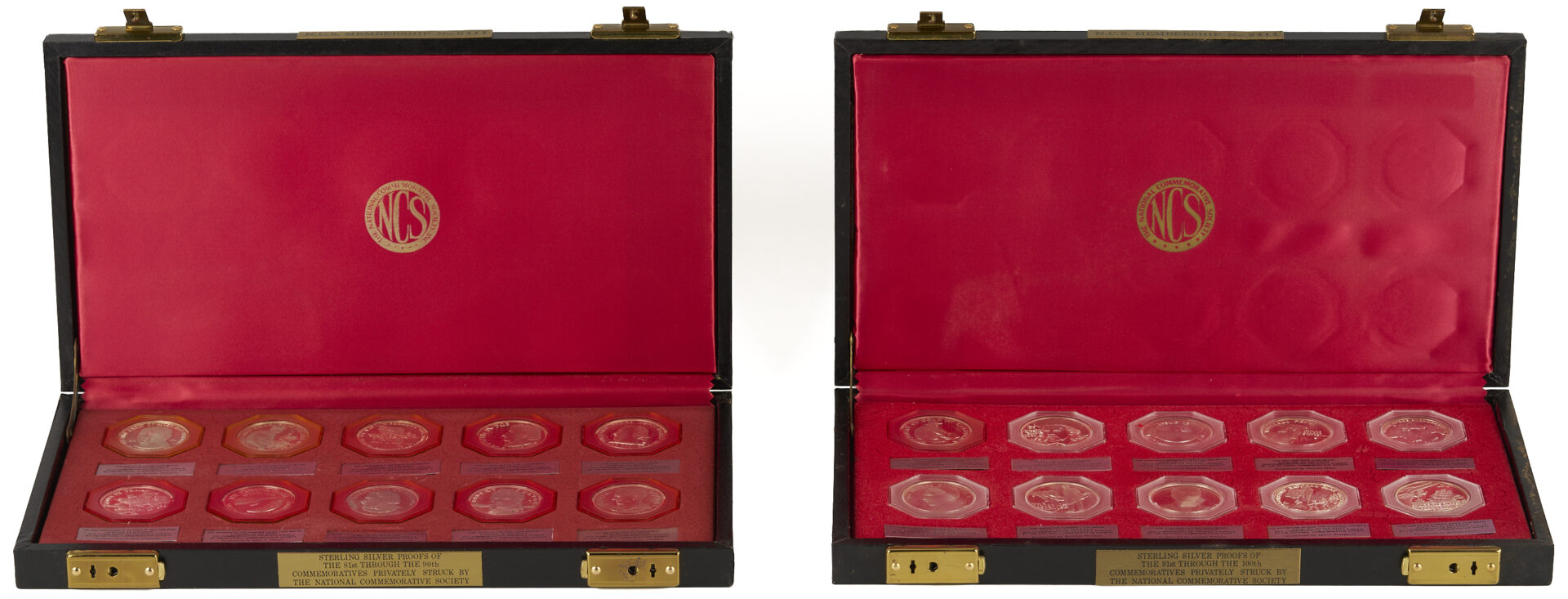 Lot 526: Natl. Commemorative Society Series III Sterling Silver Medals, 69 oz.