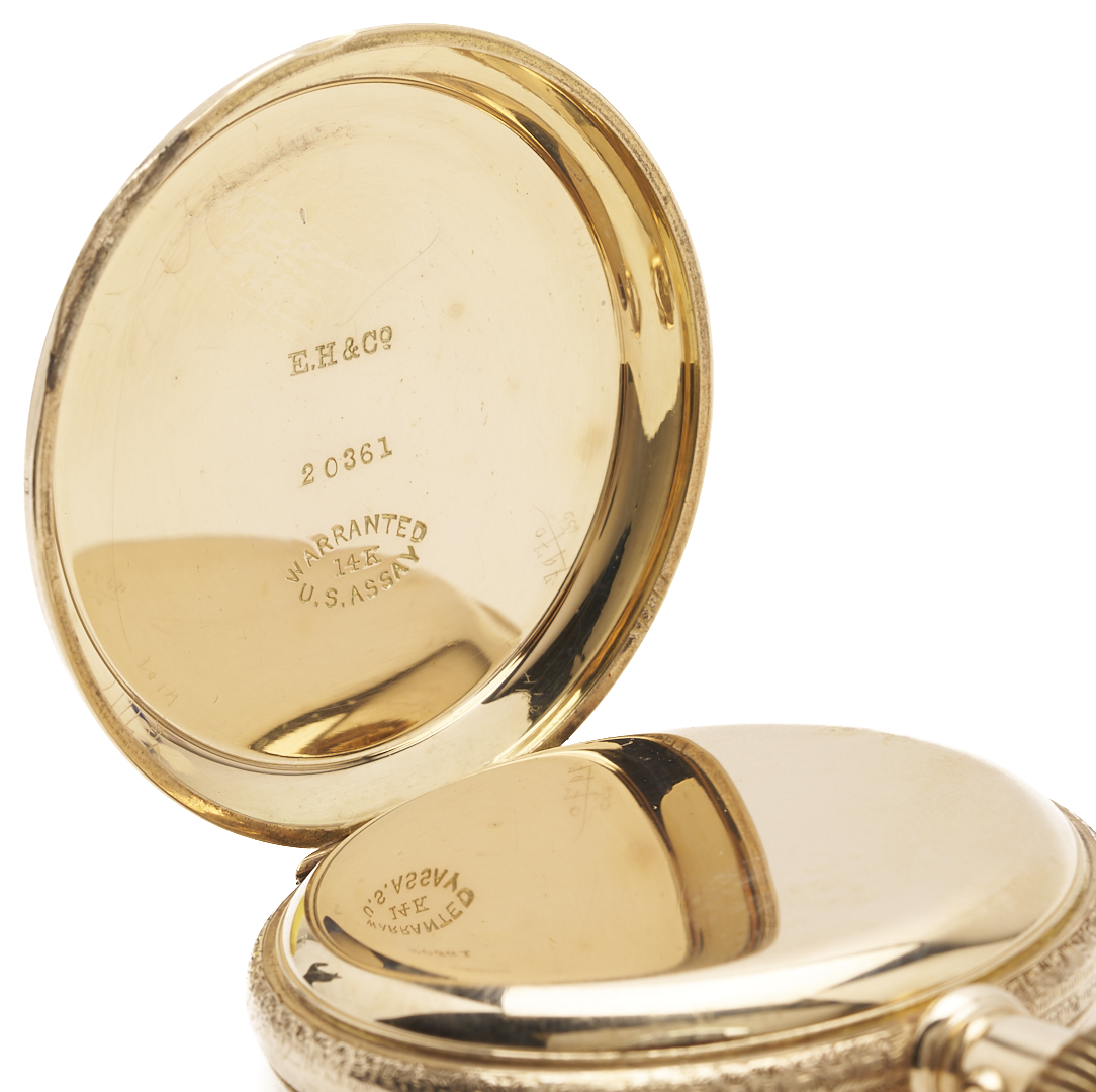 Lot 52: 14K E. Howard & Co. Grade 7 Pocket Watch