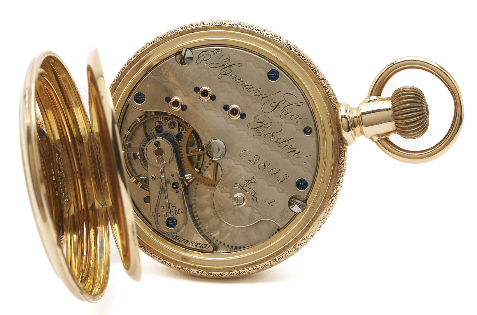 Lot 52: 14K E. Howard & Co. Grade 7 Pocket Watch