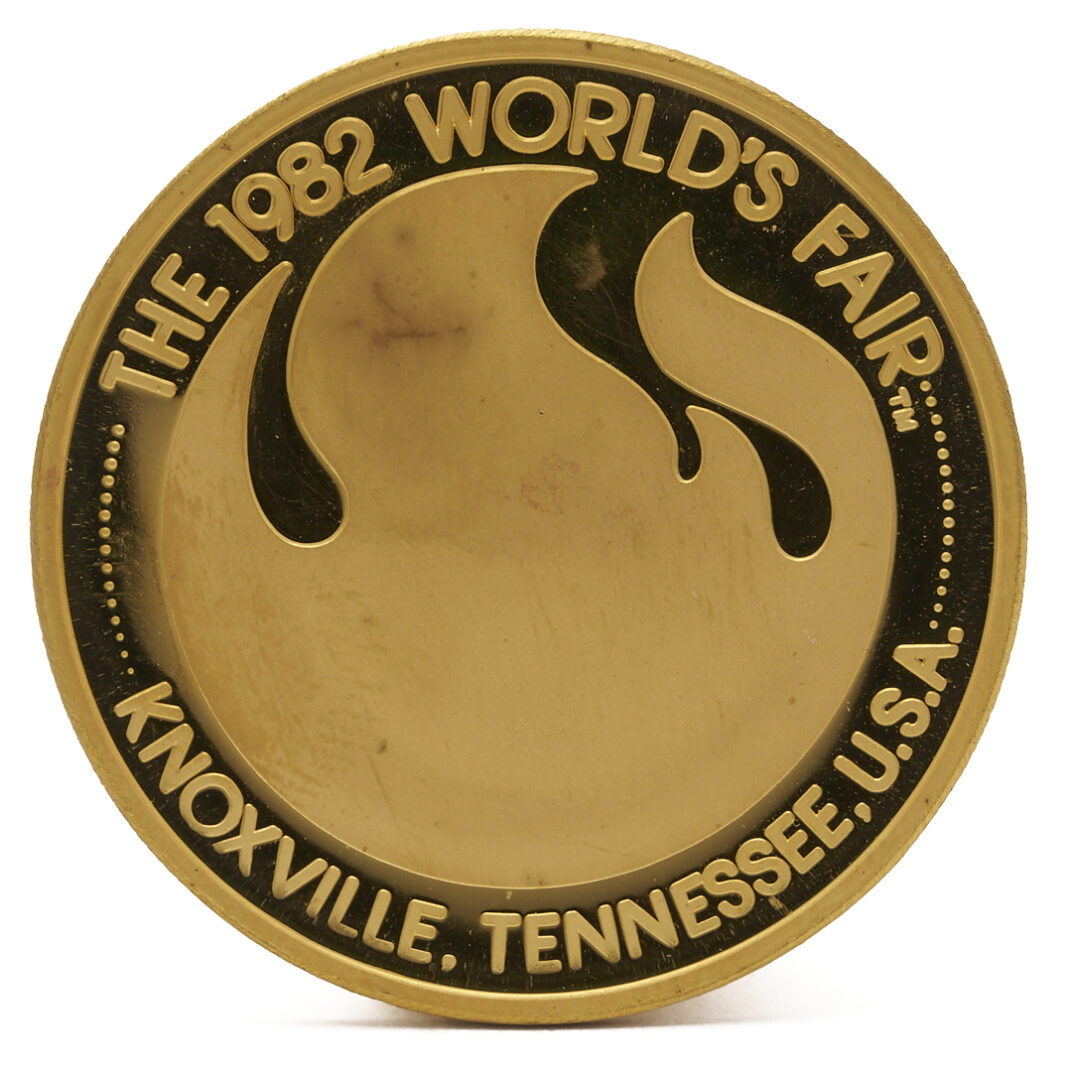 Lot 531: 24K Gold World’s Fair Coin