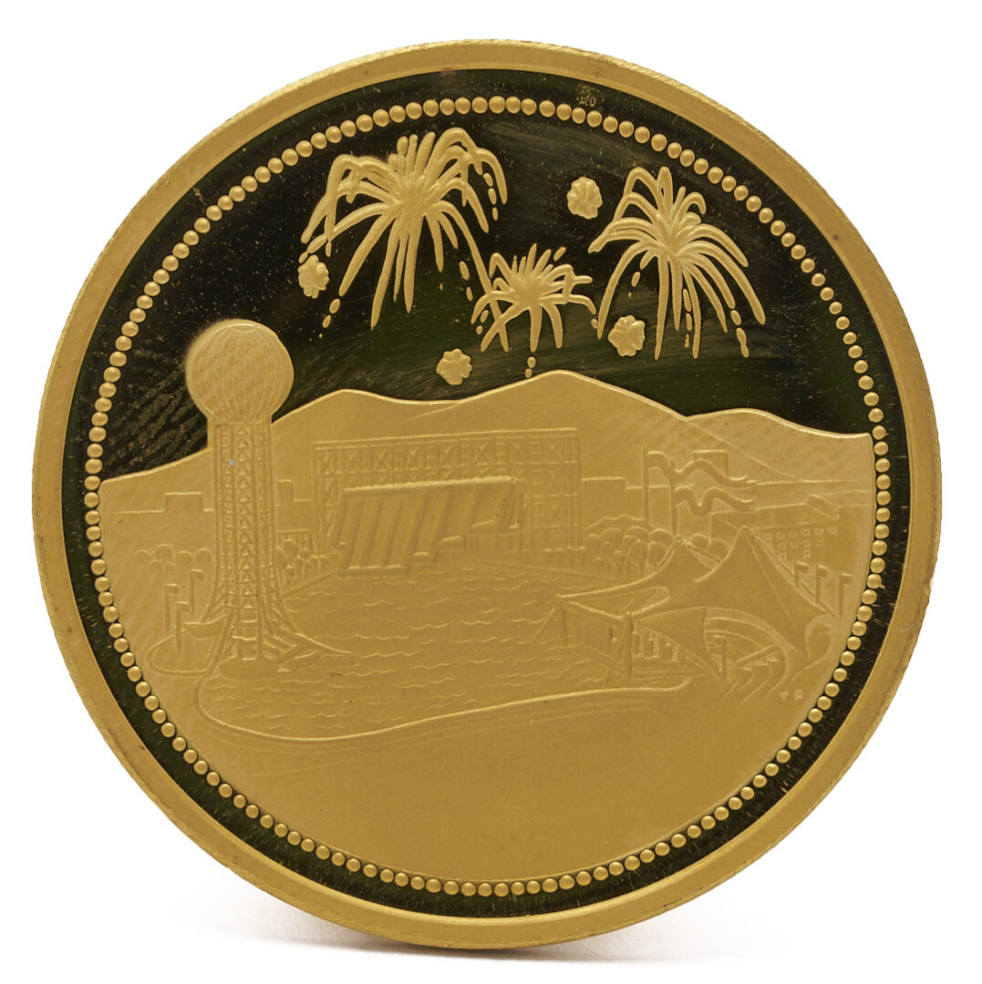 Lot 531: 24K Gold World’s Fair Coin